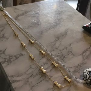 Kate Spade New York  gold necklace. Approx. 32”